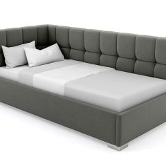 Кровать угловая Мия интерьерная +основание (80х200) в Озерске - ozersk.mebel24.online | фото 4