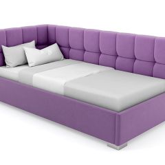 Кровать угловая Мия интерьерная +основание (80х200) в Озерске - ozersk.mebel24.online | фото 20