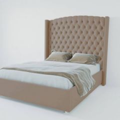 Кровать Версаль ЛЮКС с ПМ 1200 (велюр темно-серый) в Озерске - ozersk.mebel24.online | фото