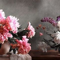 Кухонный фартук Цветы 316 МДФ матовый (3000) Flowers в Озерске - ozersk.mebel24.online | фото
