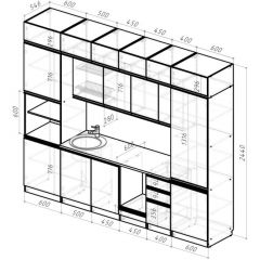 Кухонный гарнитур Адажио люкс 3000 мм в Озерске - ozersk.mebel24.online | фото 2