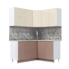 Кухонный гарнитур Асти-латте угловой 1,4*1,6 в Озерске - ozersk.mebel24.online | фото 3