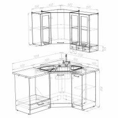 Кухонный гарнитур Лира литл 1500*1200 в Озерске - ozersk.mebel24.online | фото 3