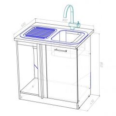 Кухонный гарнитур Лоретта гранд прайм 2600х1400 мм в Озерске - ozersk.mebel24.online | фото 20