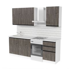 Кухонный гарнитур Ноктюрн стандарт 1600 мм в Озерске - ozersk.mebel24.online | фото 4