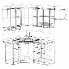 Кухонный гарнитур Симона литл 1300*2000 в Озерске - ozersk.mebel24.online | фото 3