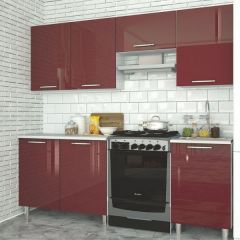Модульная кухня Танго бордо в Озерске - ozersk.mebel24.online | фото