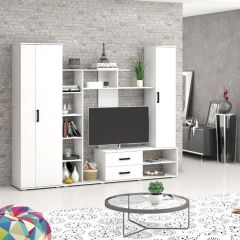 Шкаф Торонто (Белый текстурный) в Озерске - ozersk.mebel24.online | фото 2