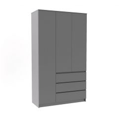 МОРИ МШ 1200.1 Шкаф (графит) в Озерске - ozersk.mebel24.online | фото 2