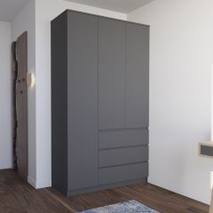 МОРИ МШ 1200.1 Шкаф (графит) в Озерске - ozersk.mebel24.online | фото