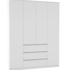 МОРИ МШ 1600.1 Шкаф (белый) в Озерске - ozersk.mebel24.online | фото 2