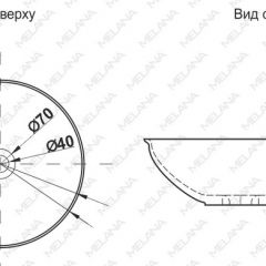 Накладная раковина melana mln-t4029-b15 в Озерске - ozersk.mebel24.online | фото 2