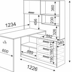 Подростковая Волкер (модульная) в Озерске - ozersk.mebel24.online | фото 23