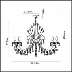 Подвесная люстра Odeon Light Versia 4977/10 в Озерске - ozersk.mebel24.online | фото 5