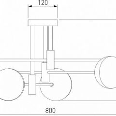 Потолочная люстра Eurosvet Nuvola 70129/6 латунь в Озерске - ozersk.mebel24.online | фото 4