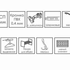 ГРЕТТА Прихожая (дуб сонома/ясень черный) в Озерске - ozersk.mebel24.online | фото 10