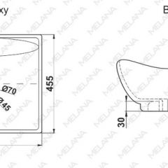Раковина MELANA MLN-7211 в Озерске - ozersk.mebel24.online | фото 2