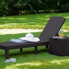 Шезлонг Джайпур (Jaipur Sun lounger) виски-коричневый в Озерске - ozersk.mebel24.online | фото 2