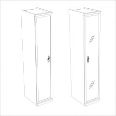 Шкаф 1-но ств без зеркал Мишель в Озерске - ozersk.mebel24.online | фото