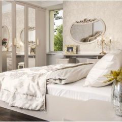 Шкаф 5-ти ств с зеркалами Мокко (бежевый) в Озерске - ozersk.mebel24.online | фото 5