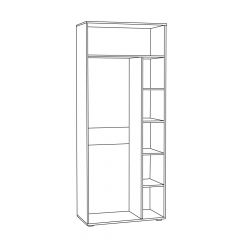 Шкаф для одежды 1751 Бьянка в Озерске - ozersk.mebel24.online | фото 2