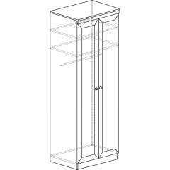 Шкаф для одежды №609 Инна Денвер темный в Озерске - ozersk.mebel24.online | фото 3