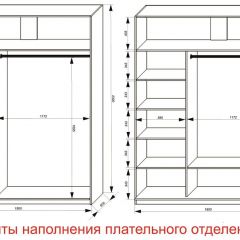 Шкаф-купе 1800 серии SOFT D6+D4+B2+PL2 (2 ящика+1штанга+1 полка) профиль «Капучино» в Озерске - ozersk.mebel24.online | фото 8