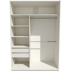 Шкаф-купе 1800 серии SOFT D6+D6+B2+PL3 (2 ящика+2штанги) профиль «Капучино» в Озерске - ozersk.mebel24.online | фото 2