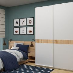 Шкаф-купе 1800 серии SOFT D6+D6+B2+PL3 (2 ящика+2штанги) профиль «Капучино» в Озерске - ozersk.mebel24.online | фото 5