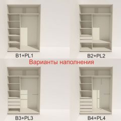 Шкаф-купе 1800 серии SOFT D6+D6+B2+PL3 (2 ящика+2штанги) профиль «Капучино» в Озерске - ozersk.mebel24.online | фото 6
