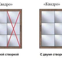 Шкаф-купе №19 Серия 3 Квадро (1700) Ясень Анкор светлый в Озерске - ozersk.mebel24.online | фото 3