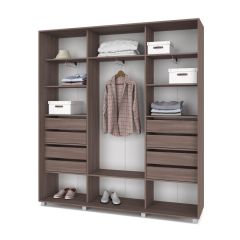 МАРТИН Шкаф-купе Шимо темный (2200*450) М421 в Озерске - ozersk.mebel24.online | фото 4