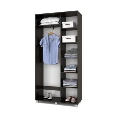 РОЛАНД Шкаф-купе с зеркалами Венге (450*1100) Р413 в Озерске - ozersk.mebel24.online | фото 3