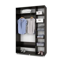РОЛАНД Шкаф-купе с зеркалами Венге (450*1400) Р443 в Озерске - ozersk.mebel24.online | фото 3