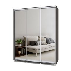 РОЛАНД Шкаф-купе с зеркалами Венге (450*1800) Р483 в Озерске - ozersk.mebel24.online | фото