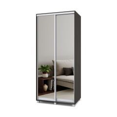 РОЛАНД Шкаф-купе с зеркалами Венге (600*1000) Р603 в Озерске - ozersk.mebel24.online | фото