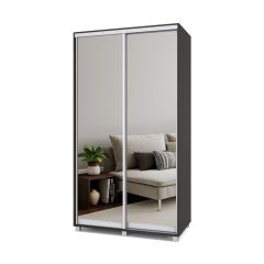РОЛАНД Шкаф-купе с зеркалами Венге (600*1300) Р633 в Озерске - ozersk.mebel24.online | фото