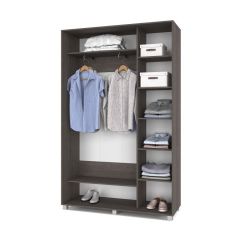 РОЛАНД Шкаф-купе с зеркалом Анкор темный (450*1400) Р442 в Озерске - ozersk.mebel24.online | фото 3