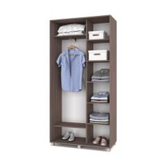 РОЛАНД Шкаф-купе с зеркалом Шимо темный (450*1100) Р412 в Озерске - ozersk.mebel24.online | фото 3