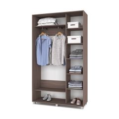 РОЛАНД Шкаф-купе с зеркалом Шимо темный (450*1300) Р432 в Озерске - ozersk.mebel24.online | фото 3