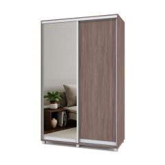 РОЛАНД Шкаф-купе с зеркалом Шимо темный (450*1400) Р442 в Озерске - ozersk.mebel24.online | фото 2