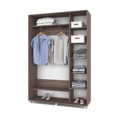 РОЛАНД Шкаф-купе с зеркалом Шимо темный (450*1500) Р452 в Озерске - ozersk.mebel24.online | фото 3