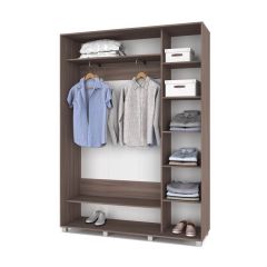 РОЛАНД Шкаф-купе с зеркалом Шимо темный (450*1600) Р462 в Озерске - ozersk.mebel24.online | фото 3
