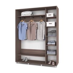 РОЛАНД Шкаф-купе с зеркалом Шимо темный (450*1700) Р472 в Озерске - ozersk.mebel24.online | фото 2