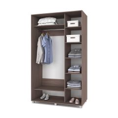РОЛАНД Шкаф-купе с зеркалом Шимо темный (600*1300) Р632 в Озерске - ozersk.mebel24.online | фото 2