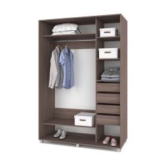РОЛАНД Шкаф-купе с зеркалом Шимо темный (600*1300) Р632 в Озерске - ozersk.mebel24.online | фото 4