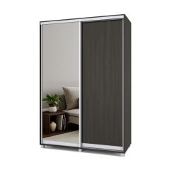 РОЛАНД Шкаф-купе с зеркалом Венге (450*1500) Р452 в Озерске - ozersk.mebel24.online | фото 2