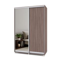 РОЛАНД Шкаф-купе с зеркалом Шимо темный (600*1500) Р652 в Озерске - ozersk.mebel24.online | фото