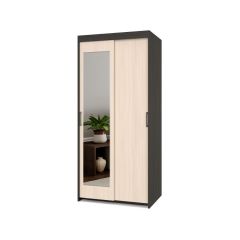 ТОМАС Шкаф-купе с зеркалом Венге/Млечный дуб Т22 в Озерске - ozersk.mebel24.online | фото