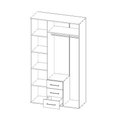Шкаф Парма 3-х створчатый в Озерске - ozersk.mebel24.online | фото 3